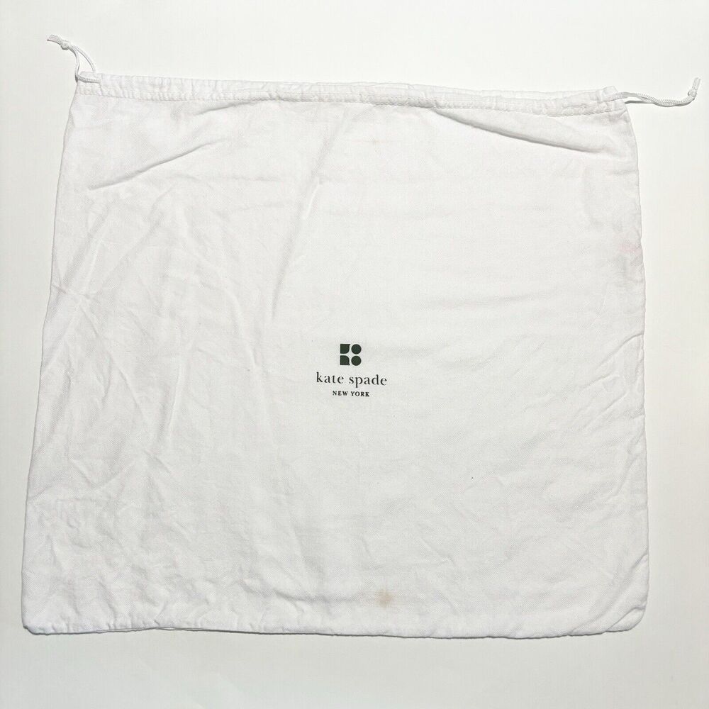 Kate Spade Dust Bag Travel Storage White Soft Cloth Handbags Shoes Organization